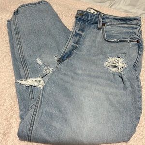 Abercrombie and Fitch Mom High Rise Jeans